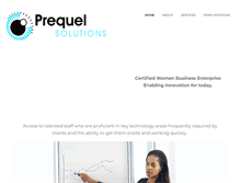 Tablet Screenshot of prequelsolutions.com